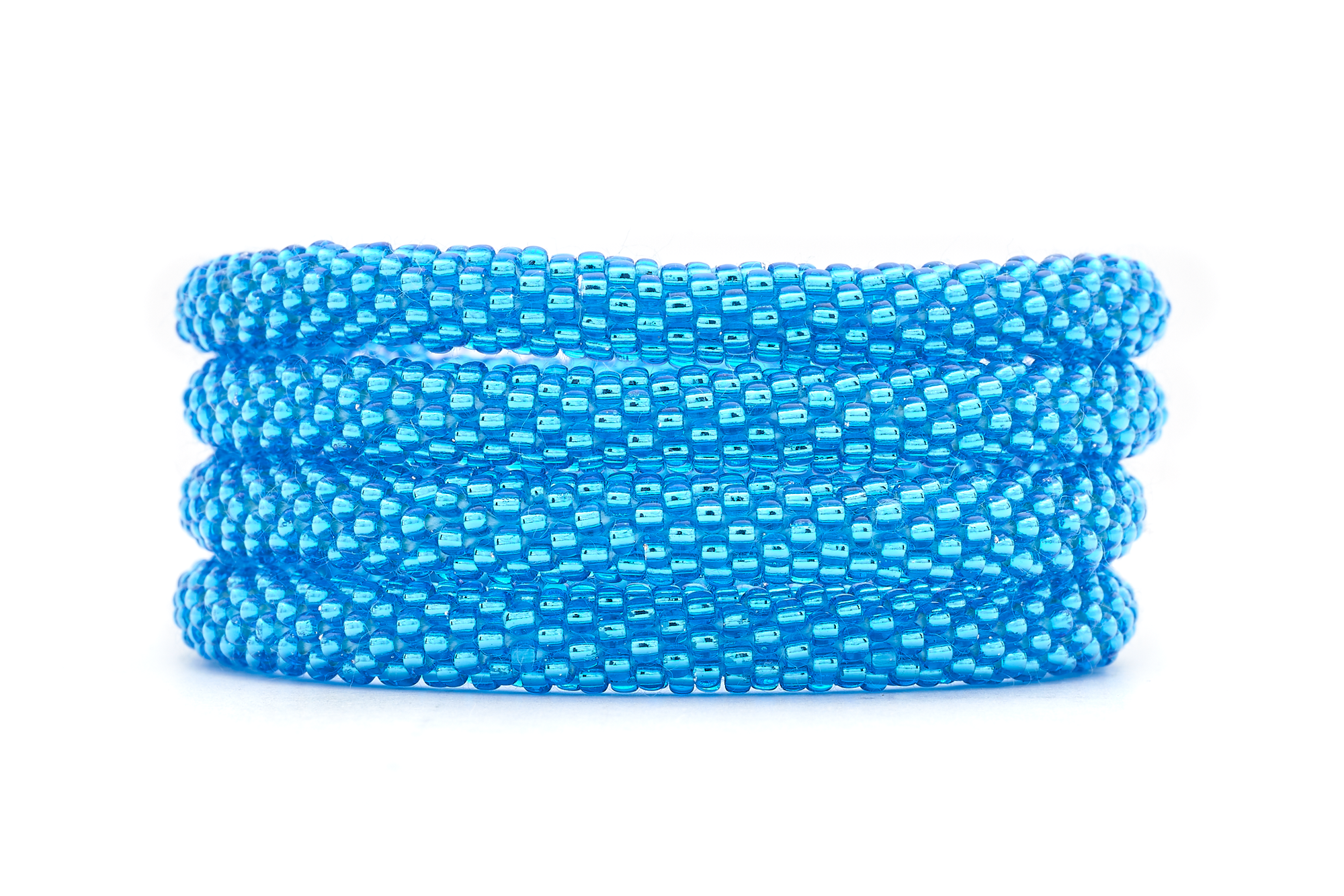 Sashka Co. Extended 8" Bracelet Metallic Blue Bright Metallic Blue Bracelet - Extended 8"