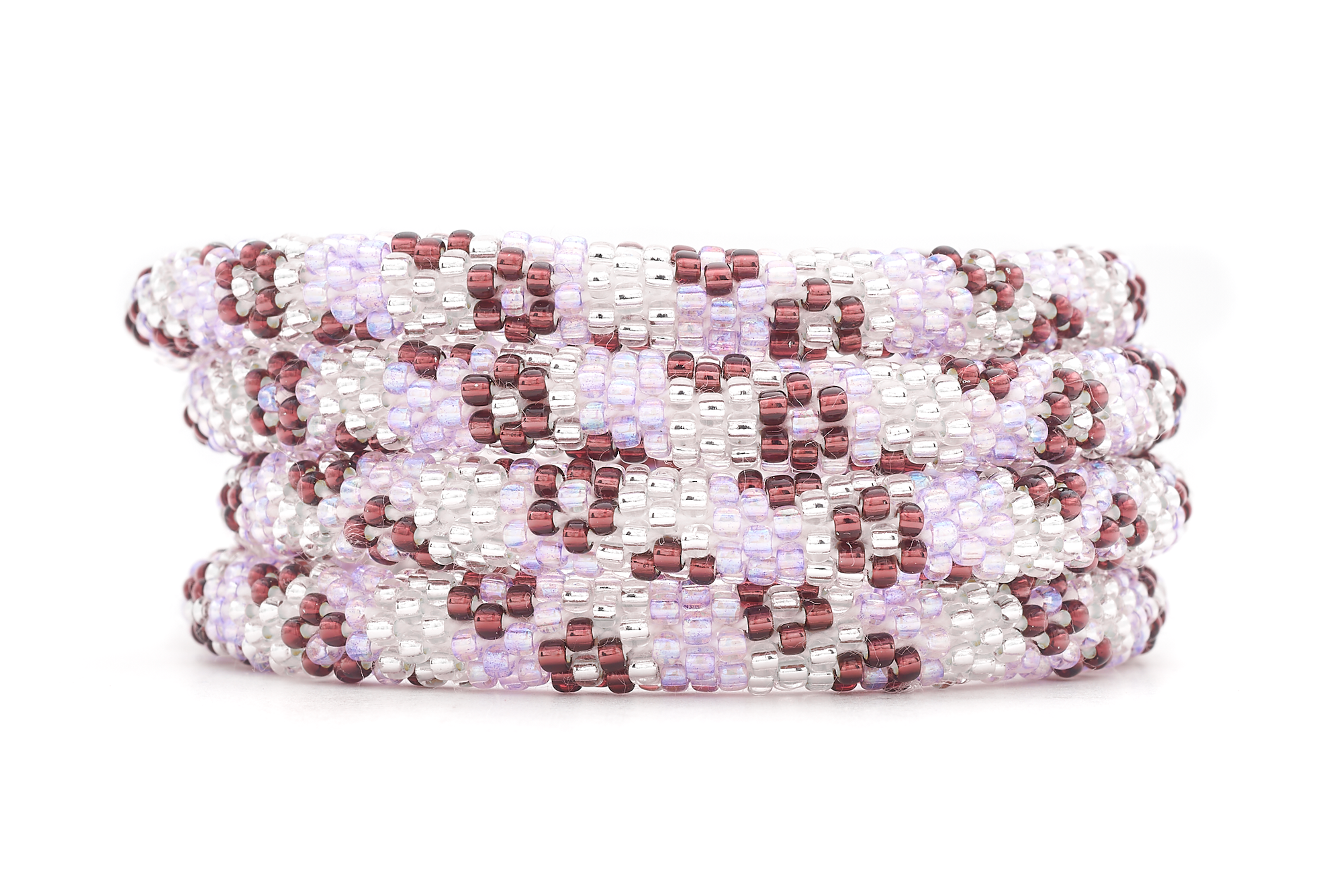 Sashka Co. Extended 8" Bracelet Plum / Light Purple / Clear Plum Blossom Bracelet - Extended 8"