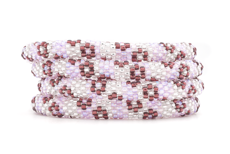 Sashka Co. Extended 8" Bracelet Plum / Light Purple / Clear Plum Blossom Bracelet - Extended 8"