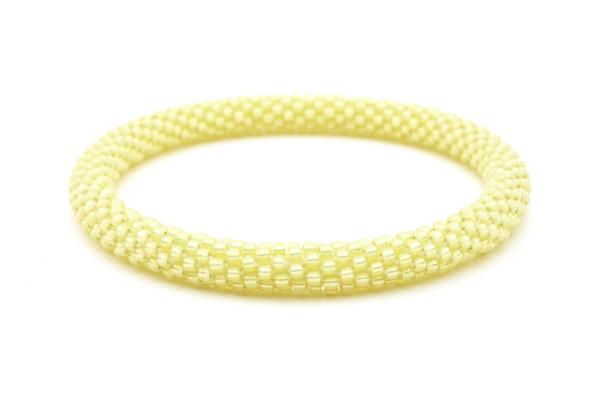 Sashka Co. Extended 8" Bracelet Solid Light Yellow Daffodil Bracelet - Extended 8"