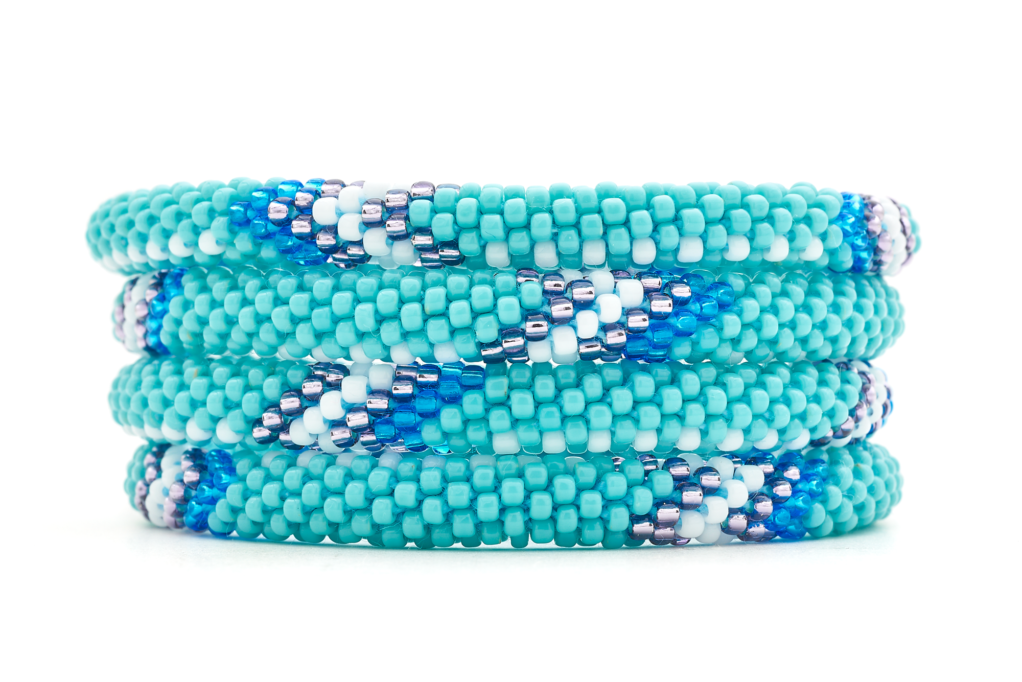 Sashka Co. Extended 8" Bracelet Turquoise / Blue / Purple / White Beach Chic Bracelet - Extended 8"