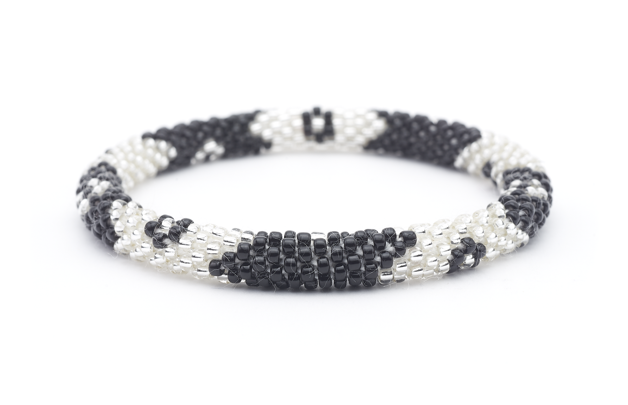 Sashka Co. Extended 8" Bracelet Black / Clear Abstract Bracelet - Extended 8"