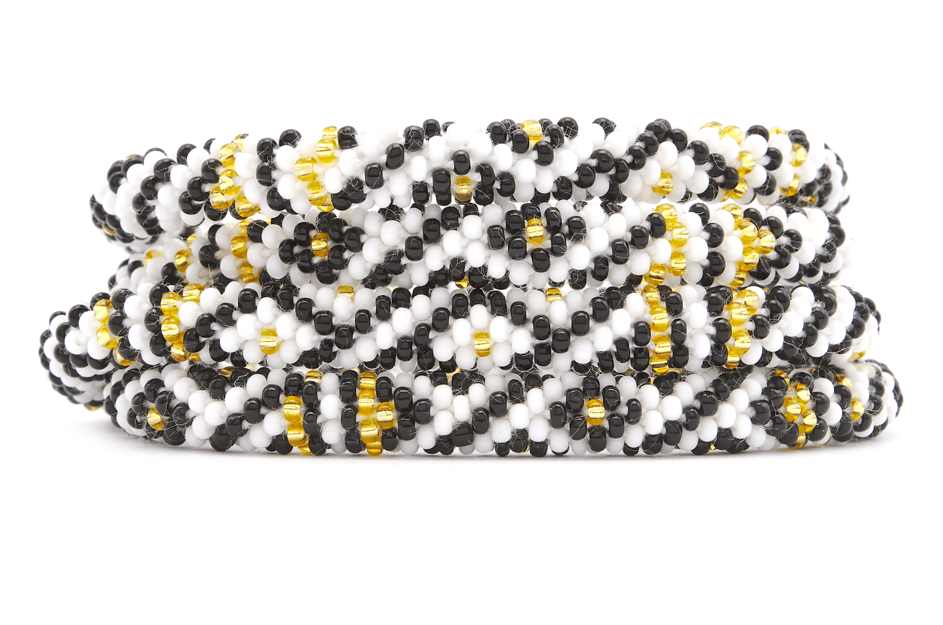 Sashka Co. Extended 8" Bracelet Black / Gold / White Rhea Bracelet - Extended 8"