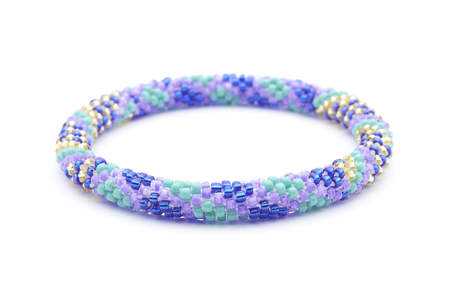 Sashka Co. Extended 8" Bracelet Blue / Purple / Gold / Turquoise Purple Circus Bracelet - Extended 8"