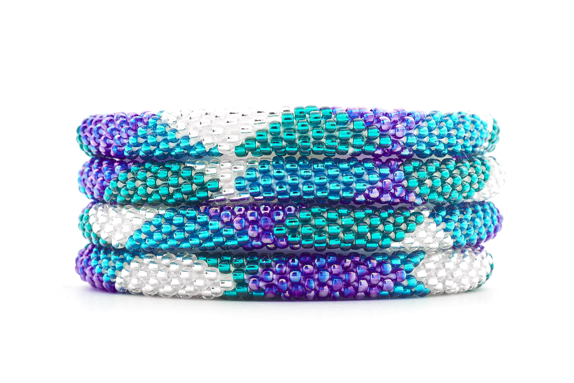 Sashka Co. Extended 8" Bracelet Clear / Teal / Blue Palm Beach Bracelet - Extended 8"