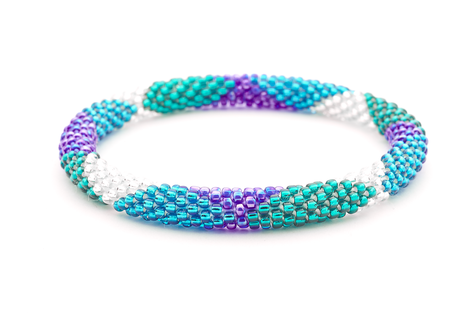 Sashka Co. Extended 8" Bracelet Clear / Teal / Blue Palm Beach Bracelet - Extended 8"