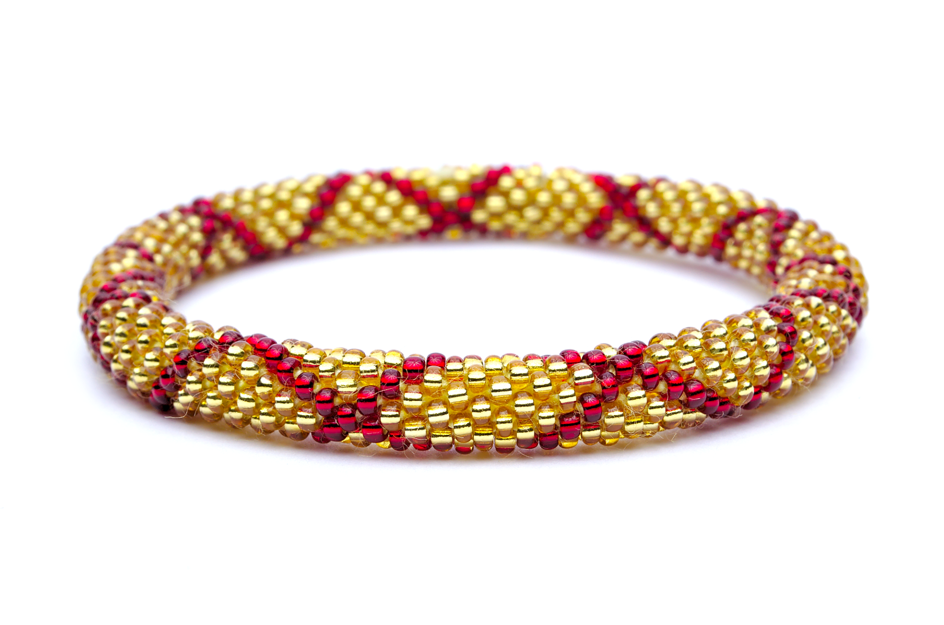 Sashka Co. Extended 8" Bracelet Garnet/Gold Garnet and Gold Bracelet - Extended 8"