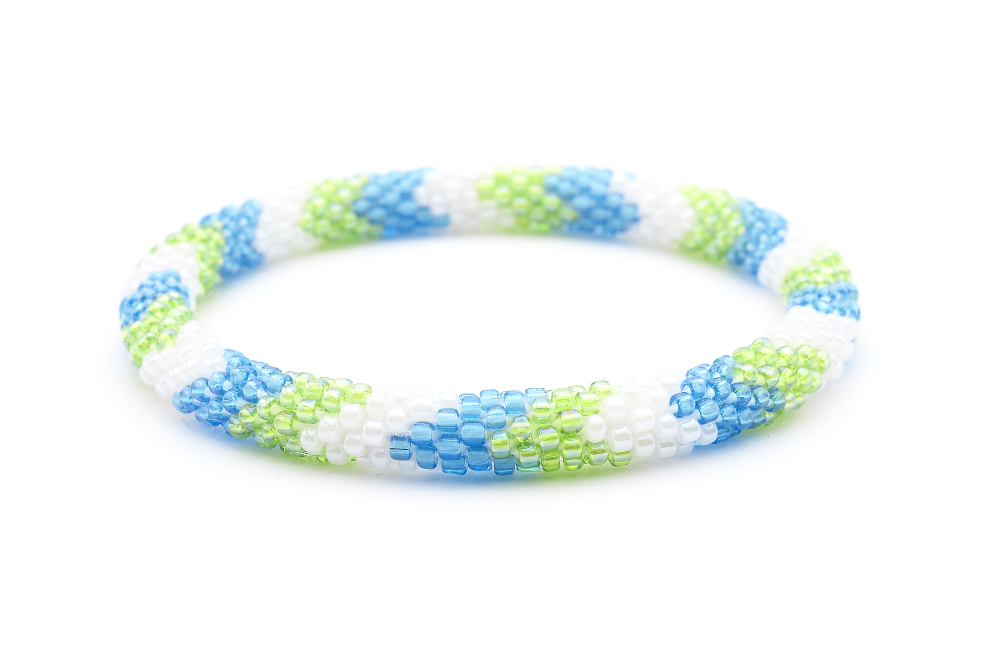 Sashka Co. Extended 8" Bracelet Green / Blue / White Turtle Bracelet - Extended 8"