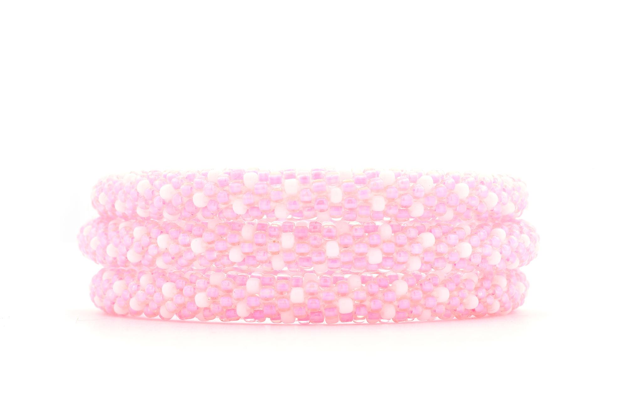 Sashka Co. Extended 8" Bracelet Light Pink / White Pink Dots Bracelet - Extended 8"