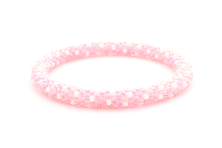 Sashka Co. Extended 8" Bracelet Light Pink / White Pink Dots Bracelet - Extended 8"