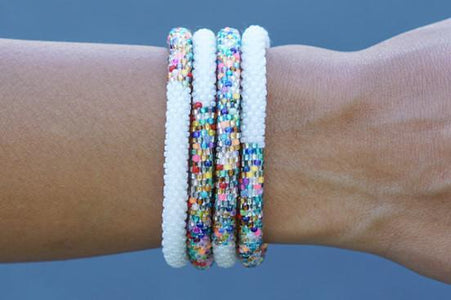 Sashka Co. Extended 8" Bracelet Mixed / White White Balance Bracelet - Extended 8"