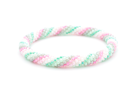 Sashka Co. Extended 8" Bracelet Pink / Light Pink / White / Green / Gray / Mint Lighthearted Bracelet - Extended 8"