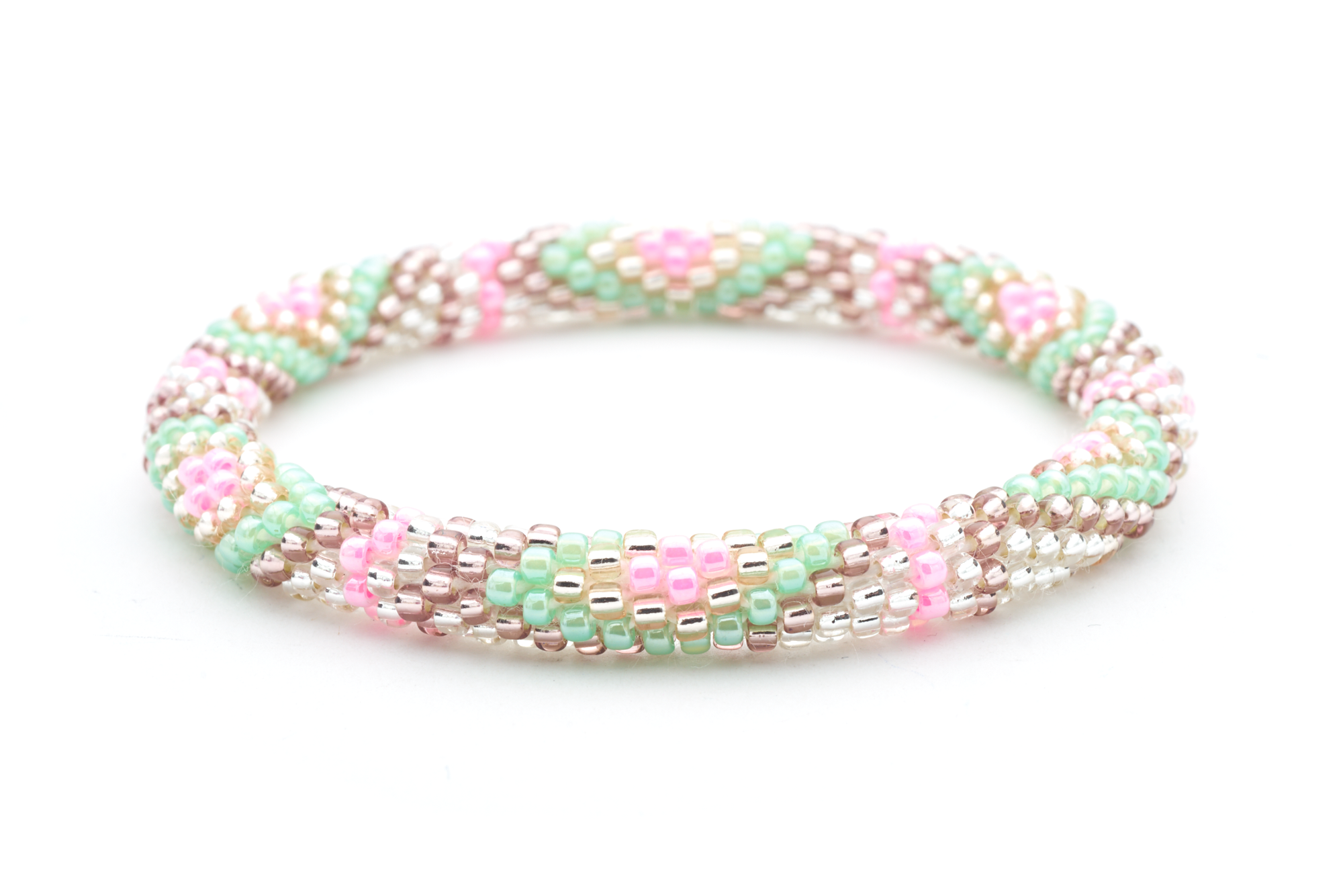 Sashka Co. Extended 8" Bracelet Pink / Mint / Purple / Clear / Rose Gold Hummingbird Bracelet - Extended 8"