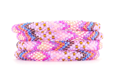 Sashka Co. Extended 8" Bracelet Pink / Purple / Blue / Iridescent Red / Golden Brown / Plum / Rose Gold Celestial Sparkle Bracelet - Extended 8"