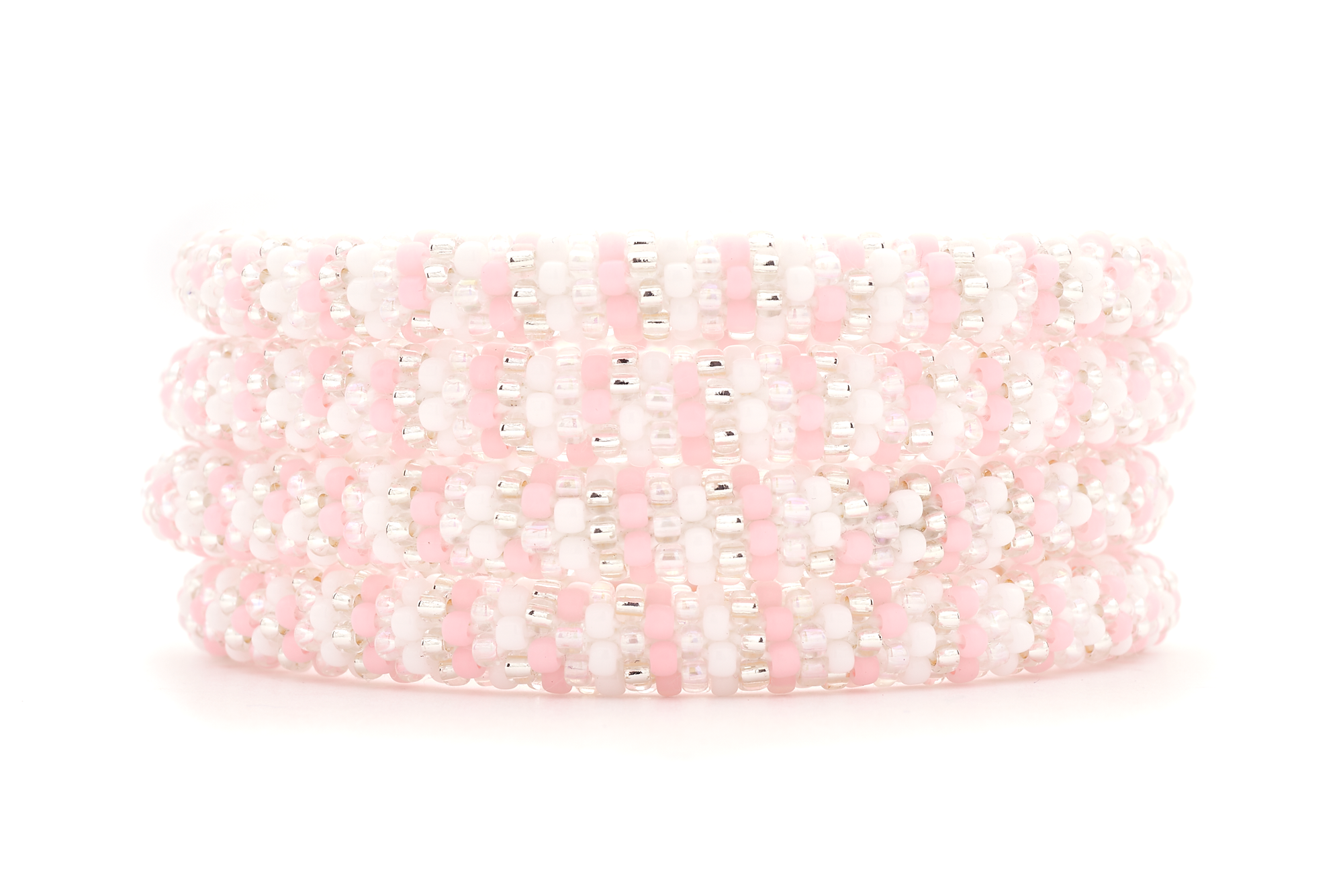 Sashka Co. Extended 8" Bracelet Pink / White / Clear Sweet Pink Bracelet - Extended 8"