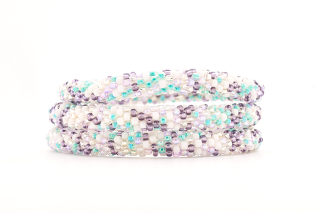 Sashka Co. Extended 8" Bracelet Purple / White / Clear / Green Mermaid Magic Bracelet - Extended 8"