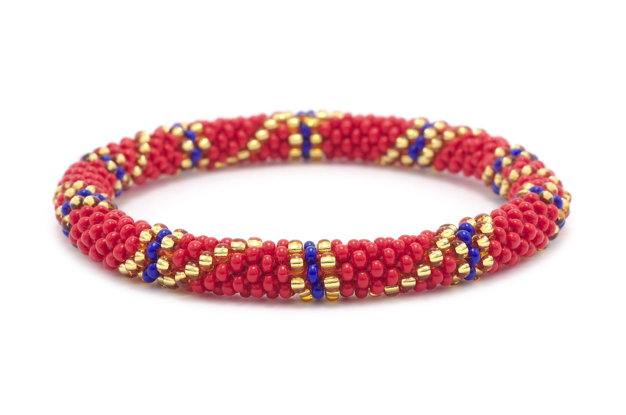 Sashka Co. Extended 8" Bracelet Red / Blue / Gold Crush It Bracelet - Extended 8"