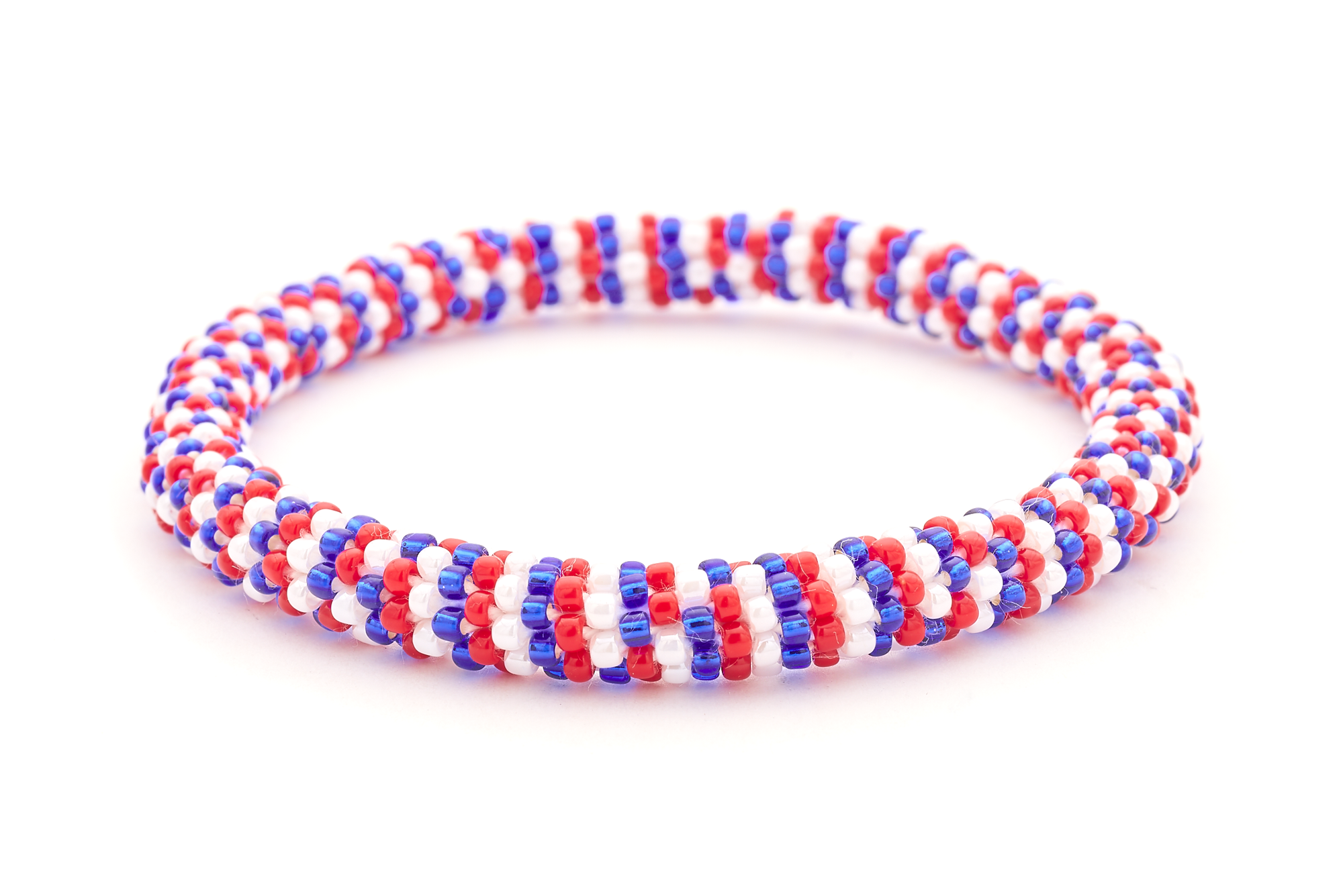 Sashka Co. Extended 8" Bracelet Red / White / Blue American Spirit Bracelet - Extended 8"