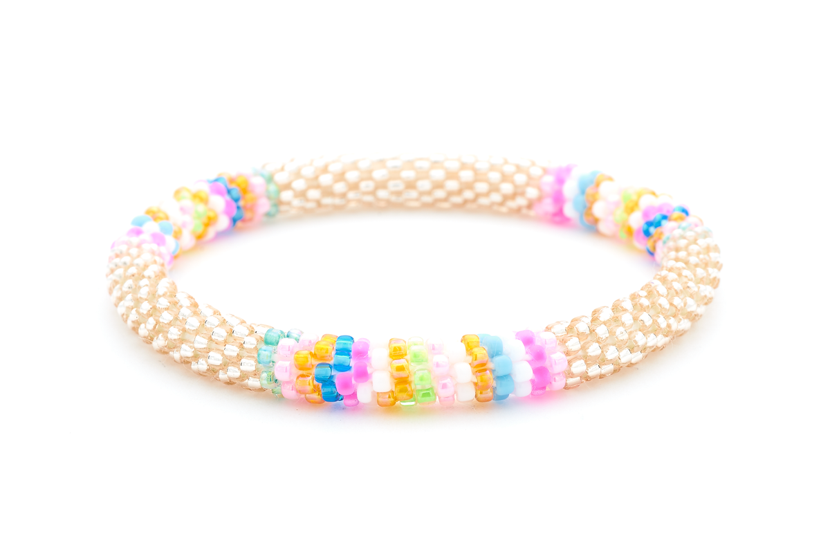 Sashka Co. Extended 8" Bracelet Rose Gold / Blue / Pink / White / Neon Green / Orange Joyous Bracelet - Extended 8"