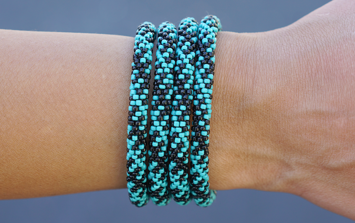 Sashka Co. Extended 8" Bracelet Turquoise / Black Limited Edition Bracelet - Extended 8"