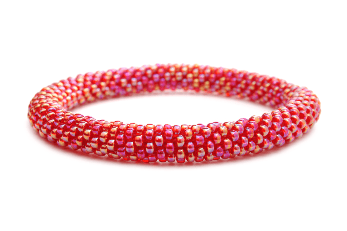 Sashka Co. Kids Bracelet Iridescent Red Fire Bracelet - Kids