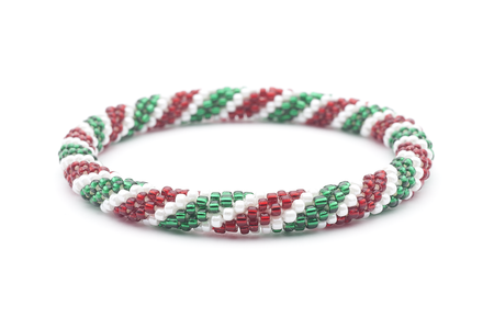 Sashka Co. Kids Bracelet Red / White / Green Christmas Bracelet - Kids