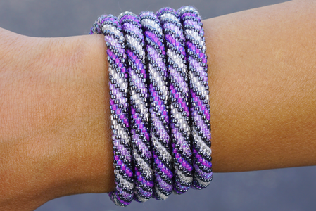 Sashka Co. Original Bracelet Purple / Silver Purple Girl Bracelet