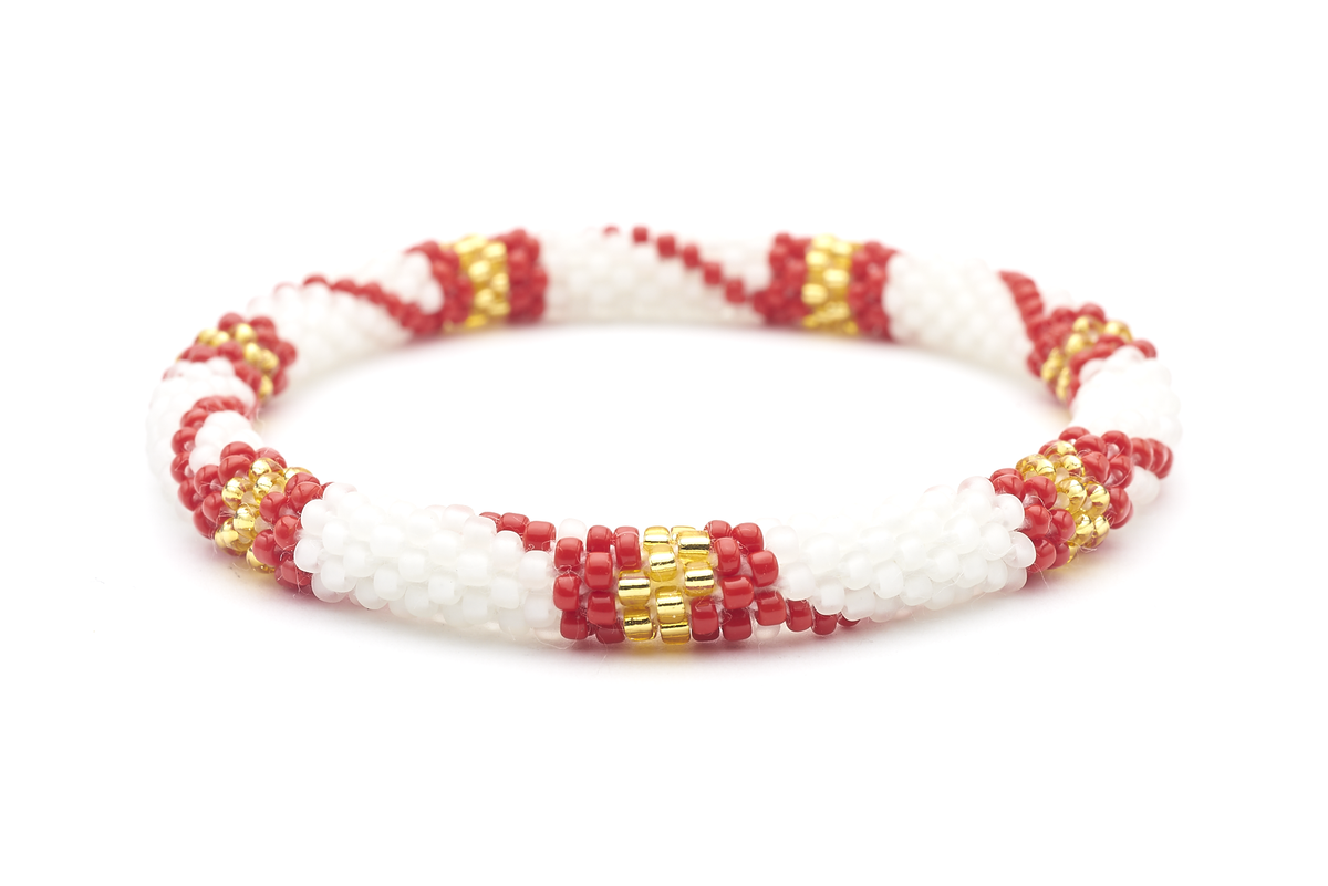 Sashka Co. Original Bracelet Red / Matte White / Gold Euro Bracelet