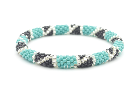 Sashka Co. Original Bracelet Turquoise / Black / Clear Turquoise Diamond Bracelet