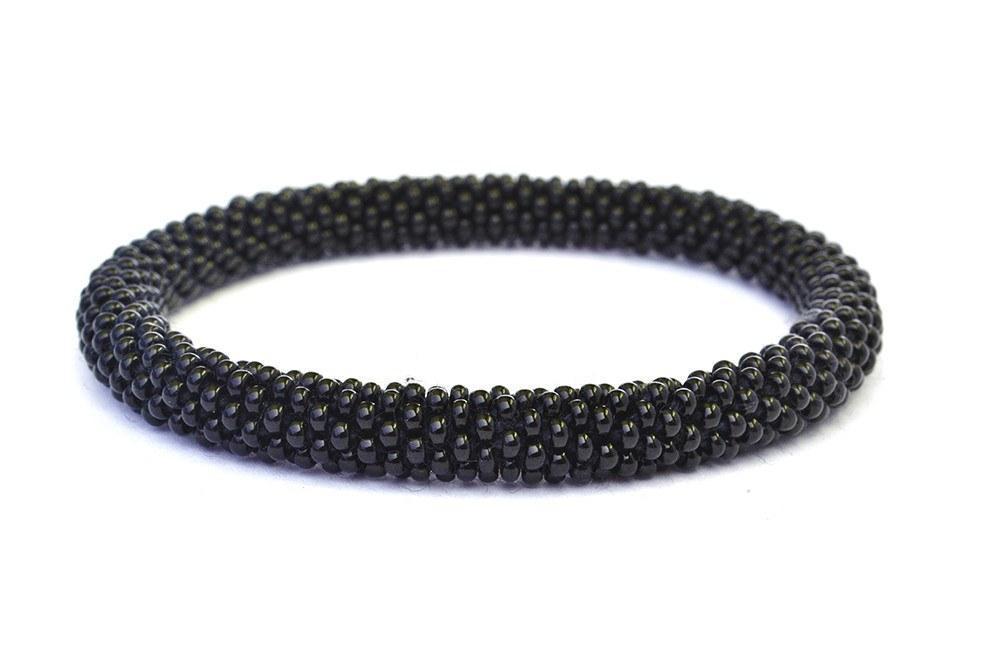 Sashka Co. Solid Black Solid Black Bracelet - Extended 8"