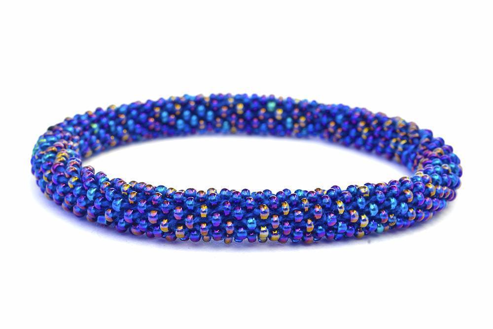 Sashka Co. Solid Iridescent Blue Cosmic Blue Bracelet - Extended 8"