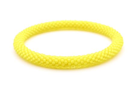 Sashka Co. Solid Matte Yellow Banana Bracelet - Extended 8"