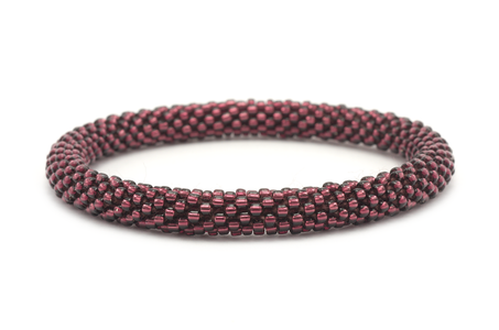 Sashka Co. Solid Plum Plum Bracelet - Extended 8"