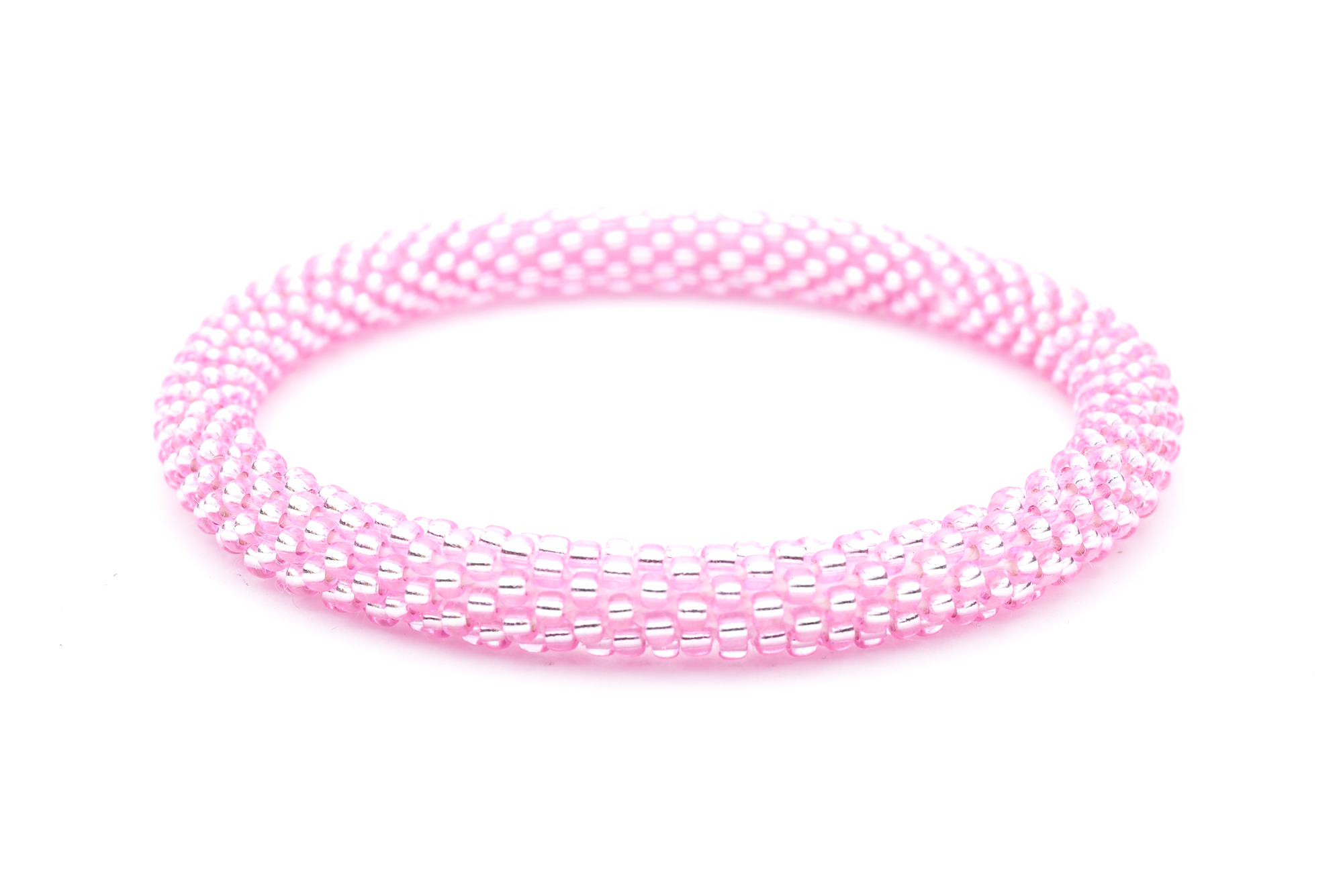 Sashka Co. Solid Solid Metallic Pink Metallic Pink Bracelet - Extended 8"